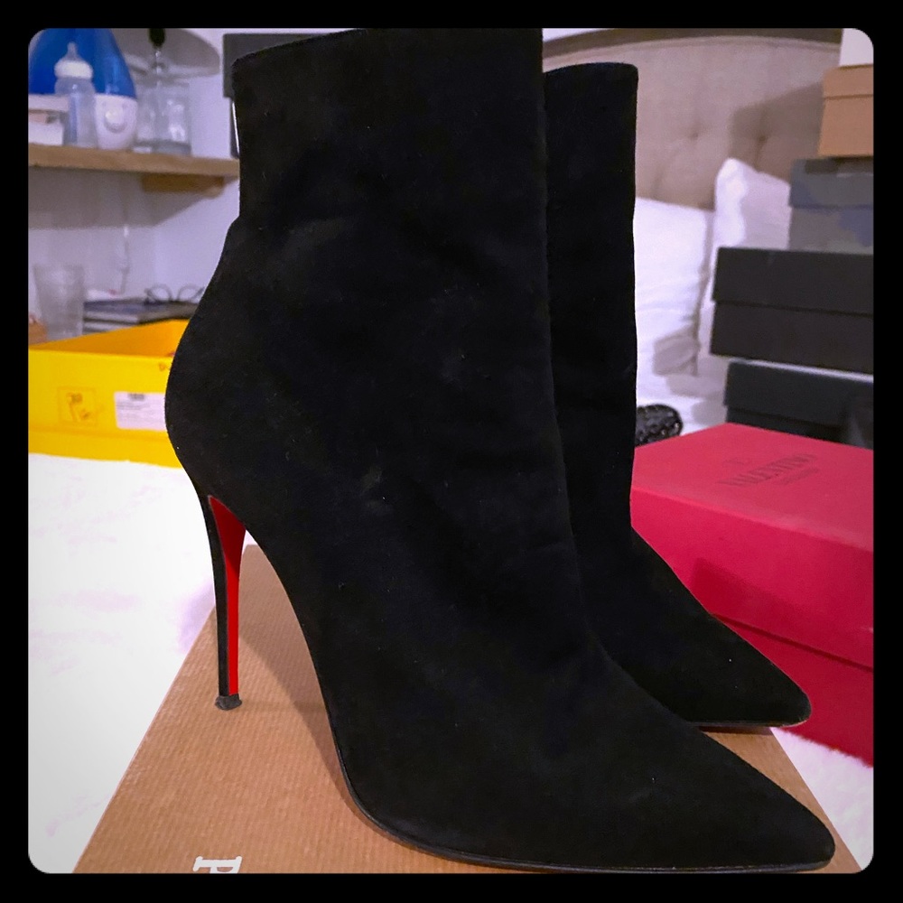 Updated listing- Christian louboutin so kate suede boots